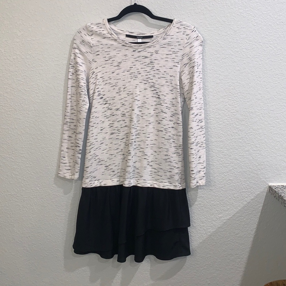 Kensie Layered Look Sweatshirt Dress
